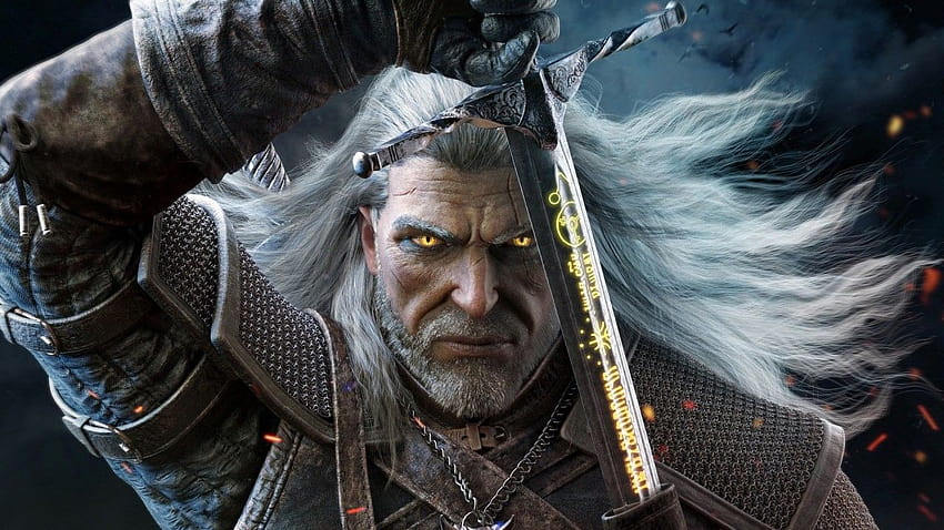 The Witcher 3, Geralt of Rivia, 삽화, 팬 아트 HD 월페이퍼