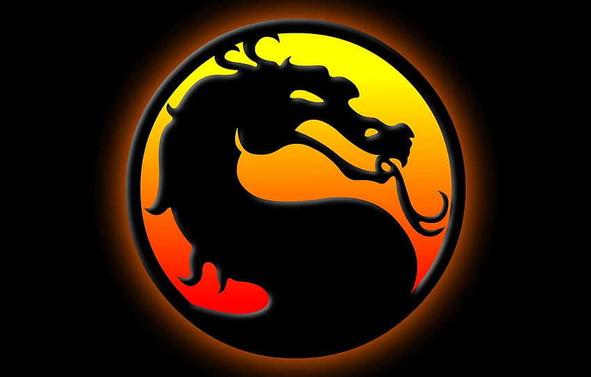 latar belakang, naga, simbol, profil, Mortal Kombat, Dragon Logo , bagian игры, mortal kombat dragon Wallpaper HD
