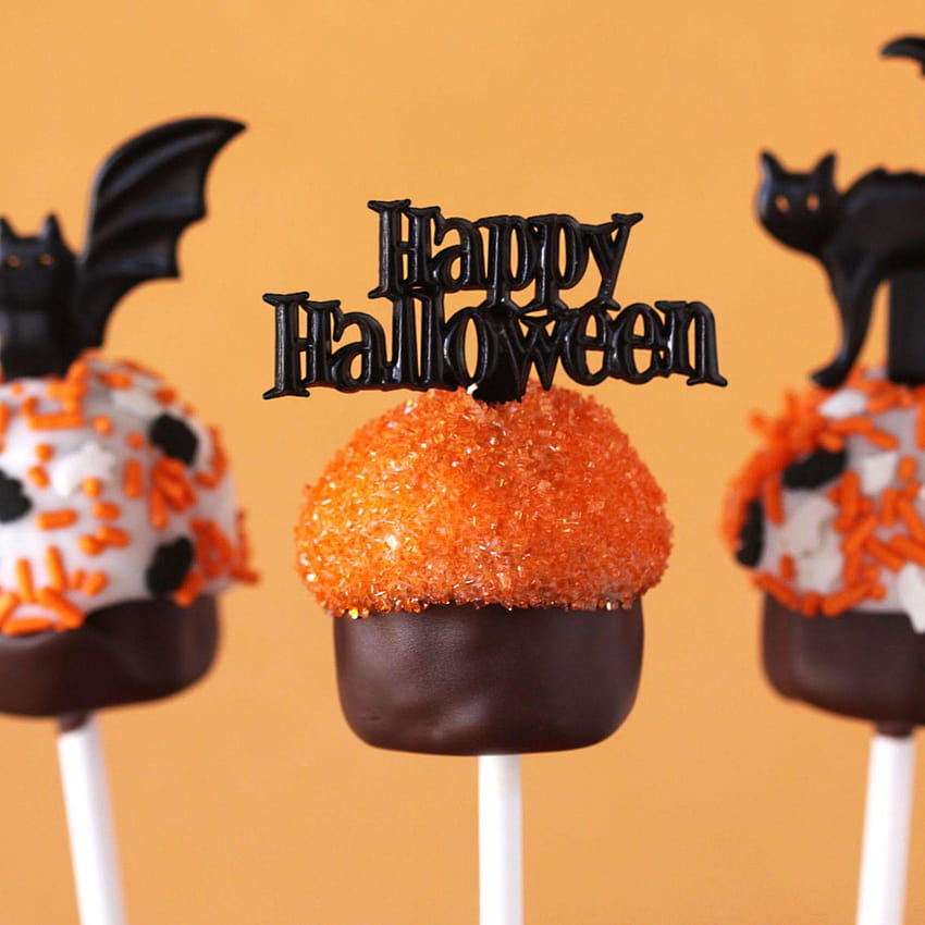 Cupcakes Halloween yang meriah, resep halloween wallpaper ponsel HD