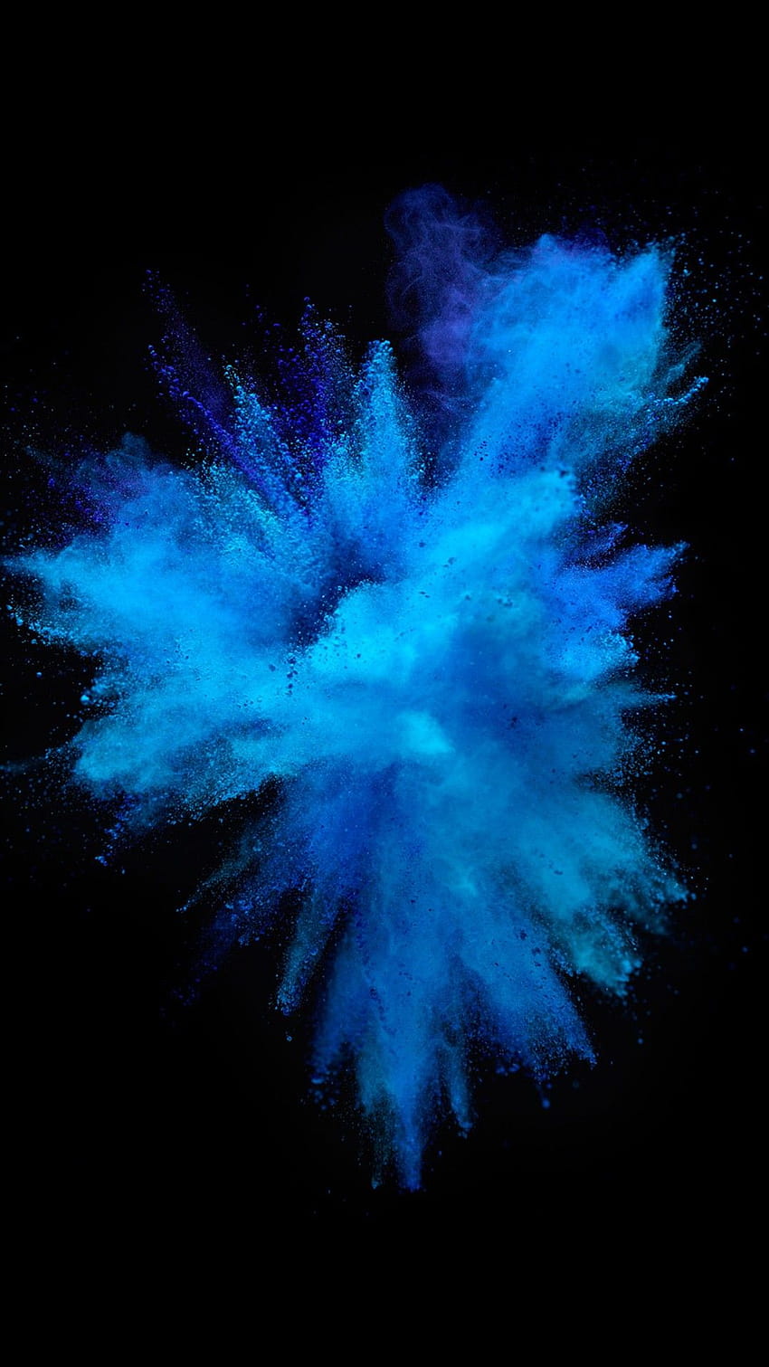 Blue Explosion, iphone explosion HD phone wallpaper