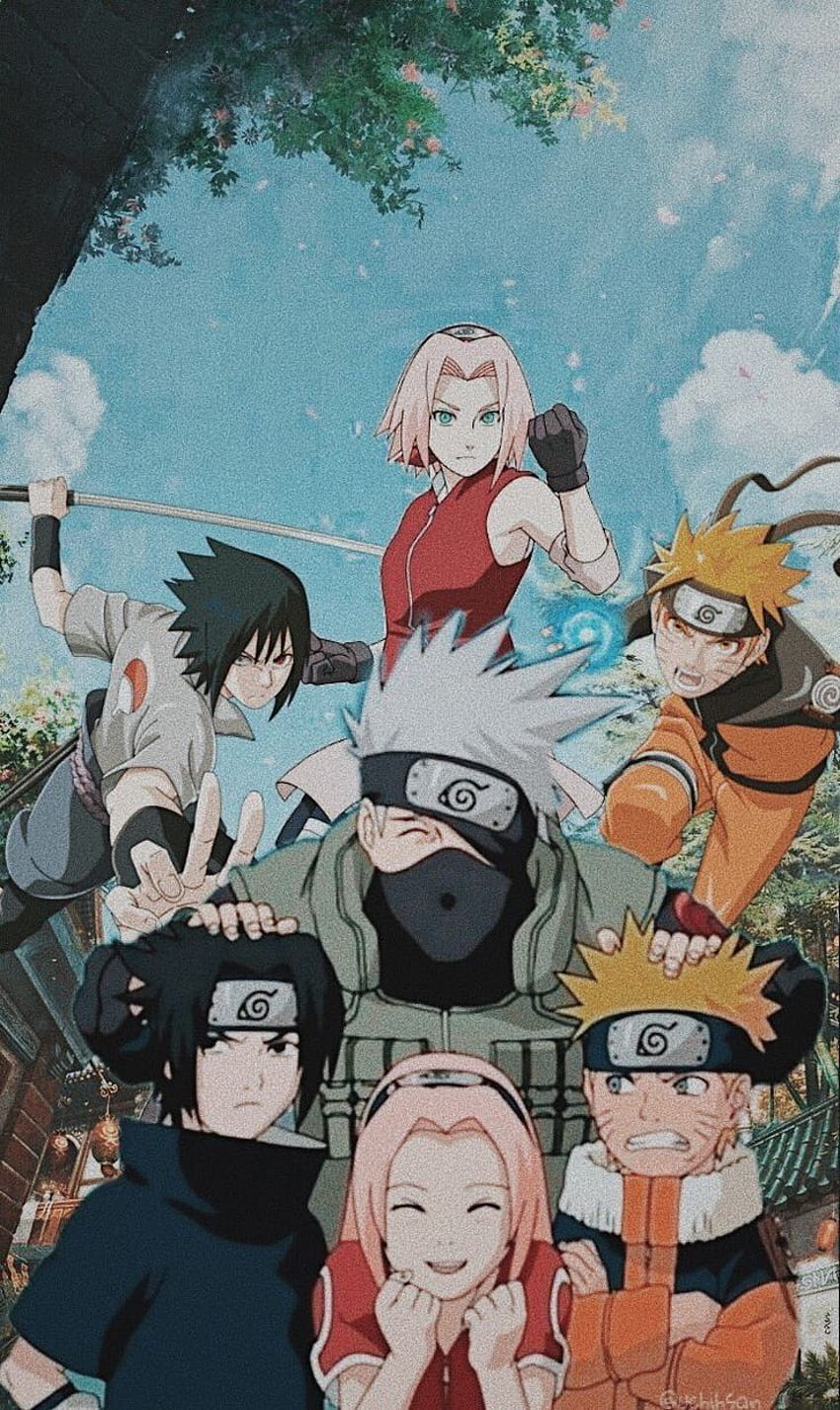 Kakashi Team 7 Naruto, cara da equipe Papel de parede de celular HD