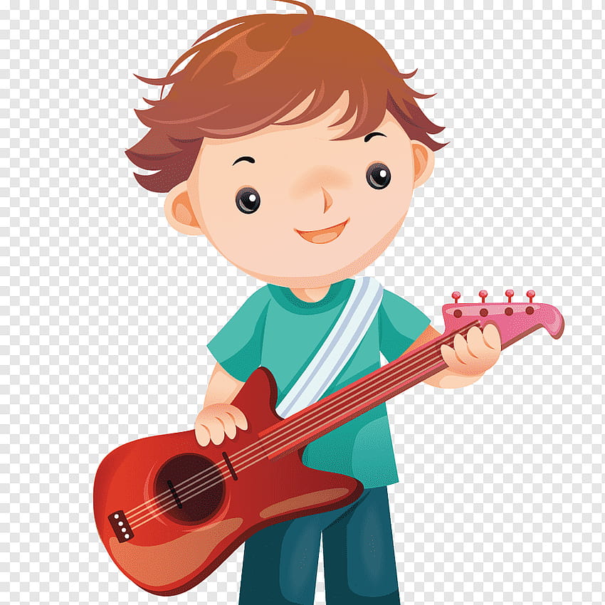 Man playing guitar illustration, Guitar Cartoon Musical instrument, anime girl music bass guitar purple HD phone wallpaper