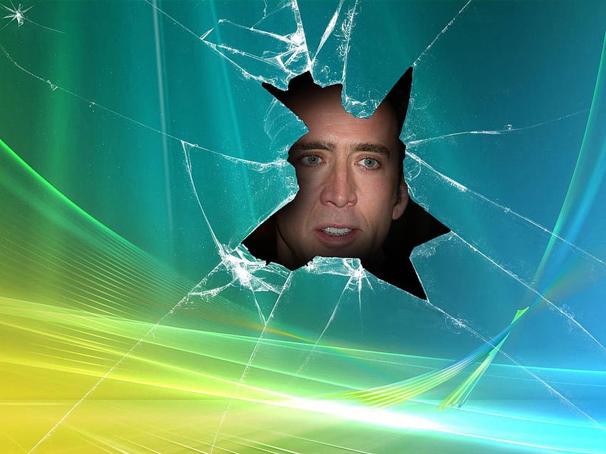 Komik Nicolas Cage, güzel kafes arka planı HD duvar kağıdı