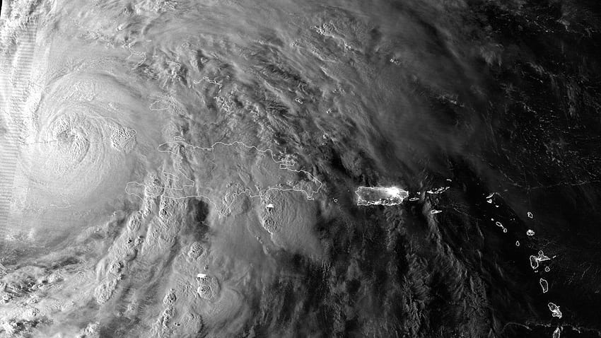 HURRICANE SANDY burza katastrofa pogoda chmury r Tapeta HD