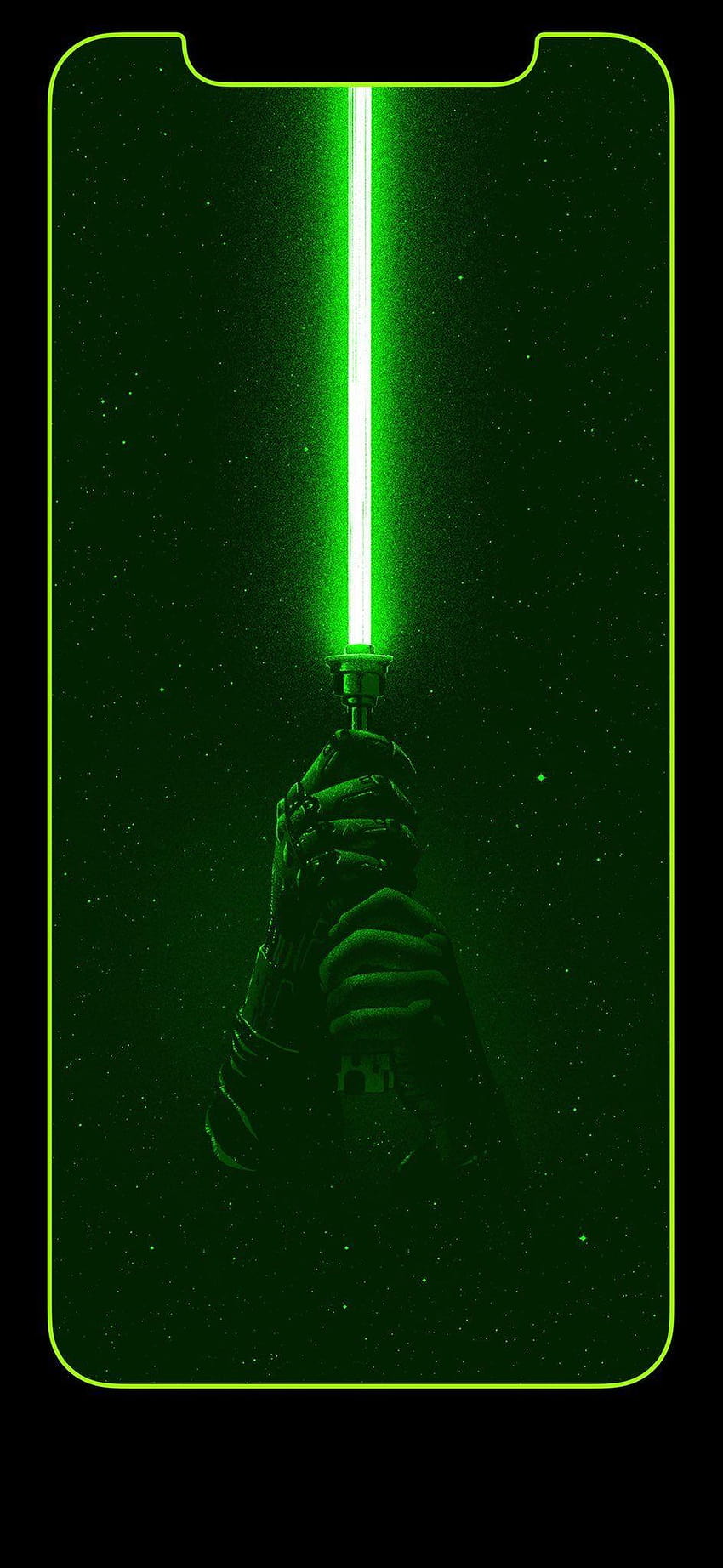 I cannot remember where I found it so unfortunately I don't know who to give credit to. I love how it lights up like a true lightsaber + edges when waking lock, lightsabers iphone HD phone wallpaper