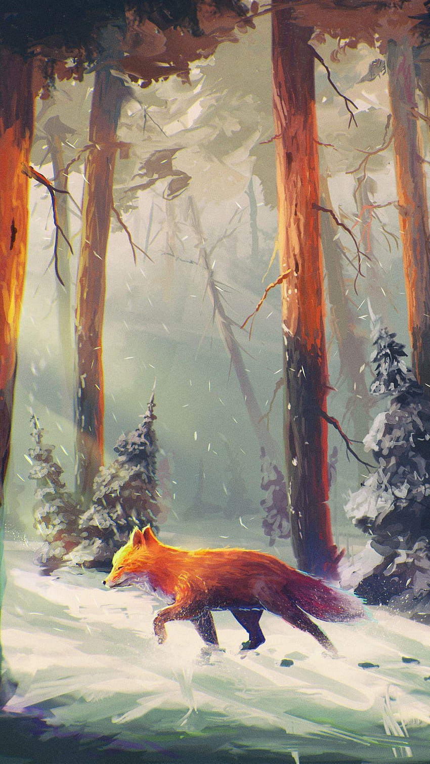 Red Fox iPhone, fox anime HD phone wallpaper