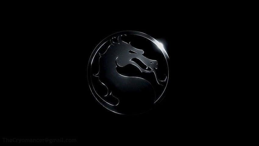 Mortal Kombat X, мортал комбат лого на дракон HD тапет