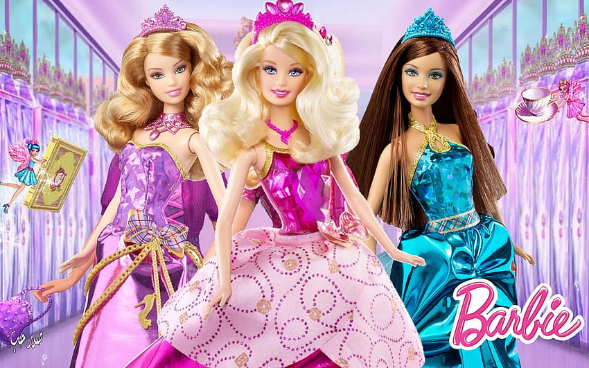 3 süße Barbiepuppen, Barbiepuppen HD-Hintergrundbild