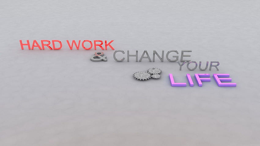 Hard work makes man powerful Change the life Key Success, key to success HD wallpaper