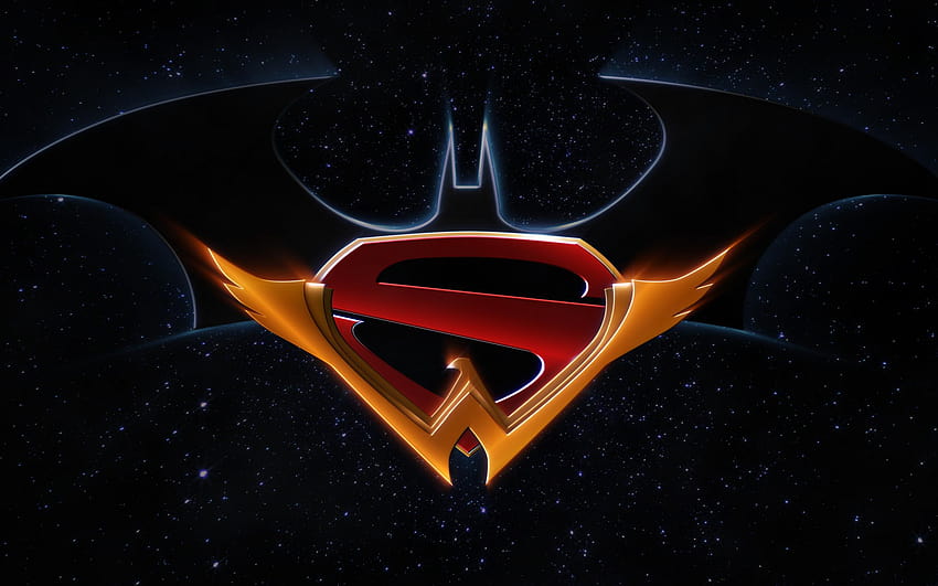 Logo, Batman, Superman, Wonder Woman, DC-Comics, Superman Batman Wonder Woman HD-Hintergrundbild