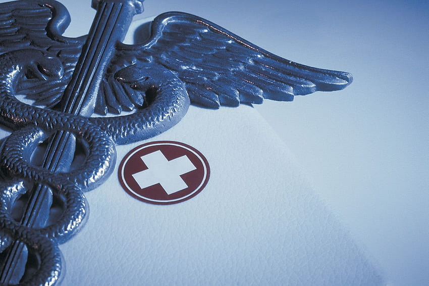 Caduceus with First, first aid HD wallpaper