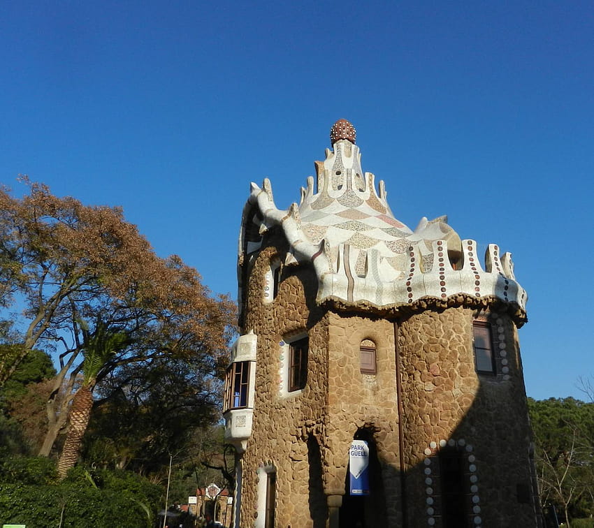 Gaudi by Abbysea, park guell HD wallpaper