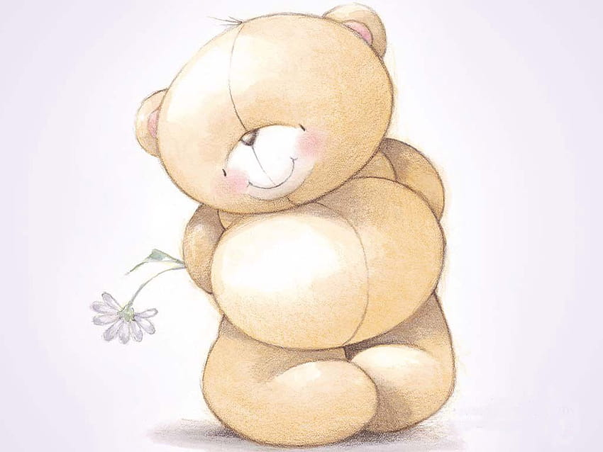 Cute Teddy Bear, cartoon bear HD wallpaper | Pxfuel