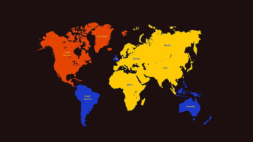 Карта на света, азиатска карта HD тапет
