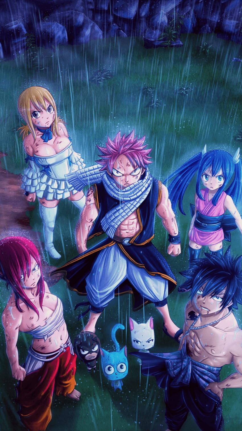 Anime Fairy Tail Erza Scarlet Wendy Marvell Rain Manga Lucy HD phone wallpaper