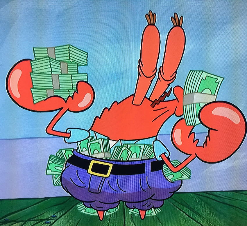 Uang Tuan Krabs, spongebob dan Tuan Krabs Wallpaper HD