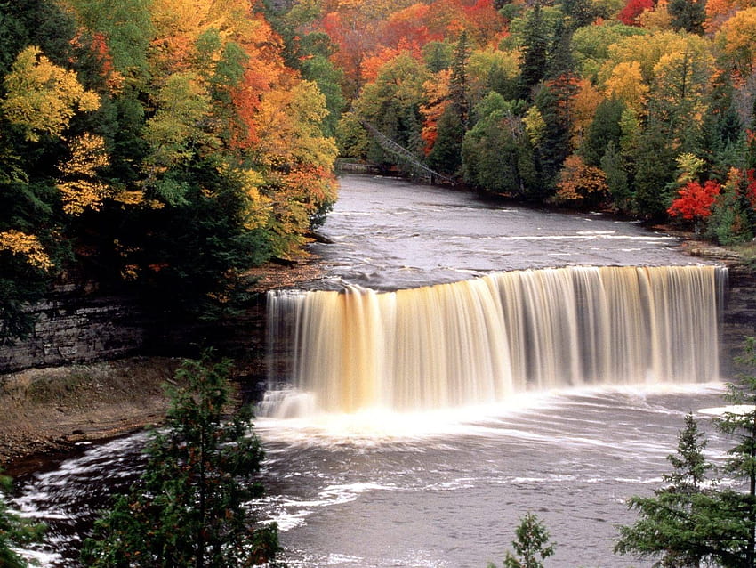 Tahquamenon Falls, Upper Peninsula of Michigan [1600x1200, tahquamenon ...