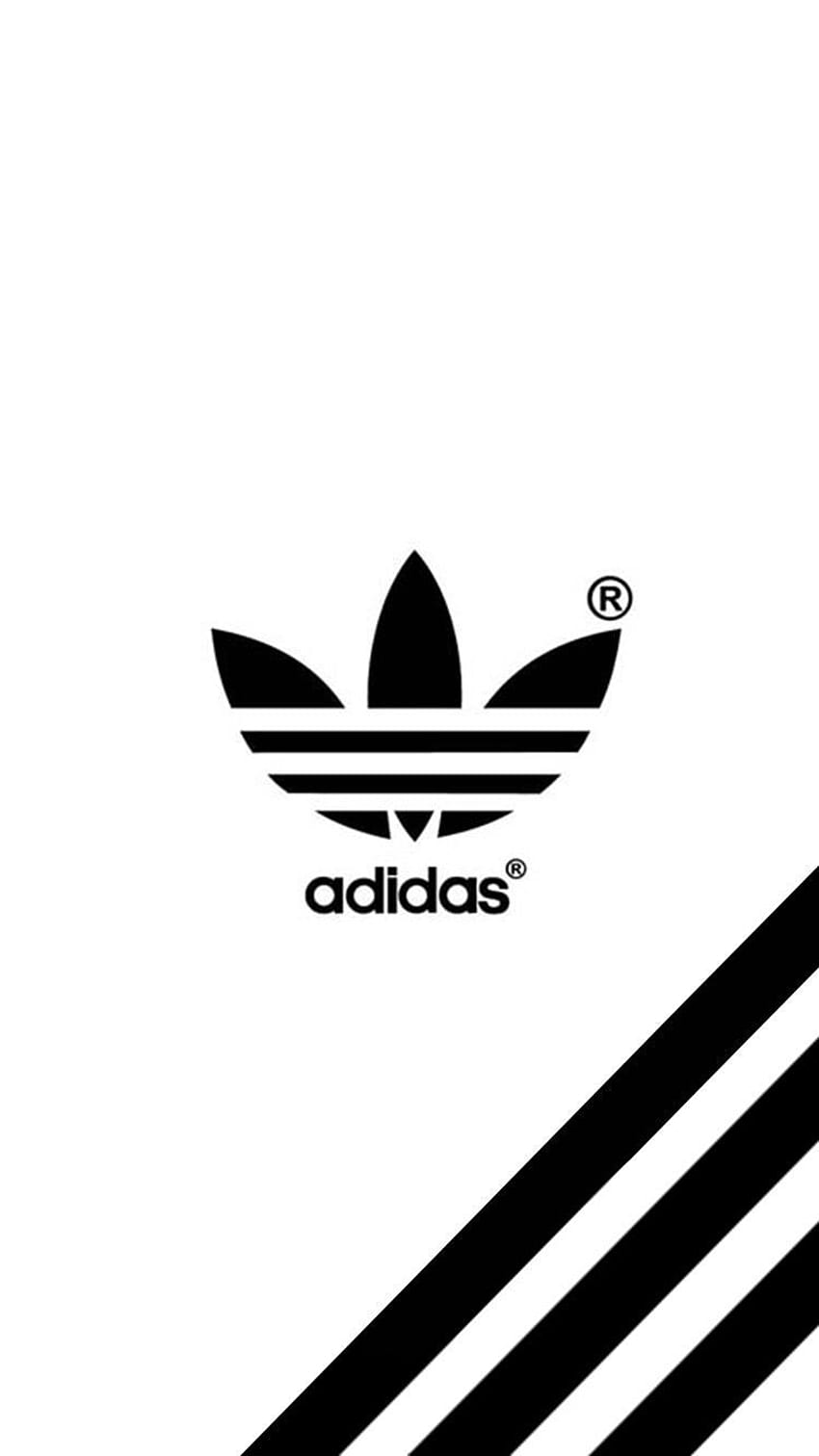 Adidas 3-Streifen-Logo auf Hund HD-Handy-Hintergrundbild
