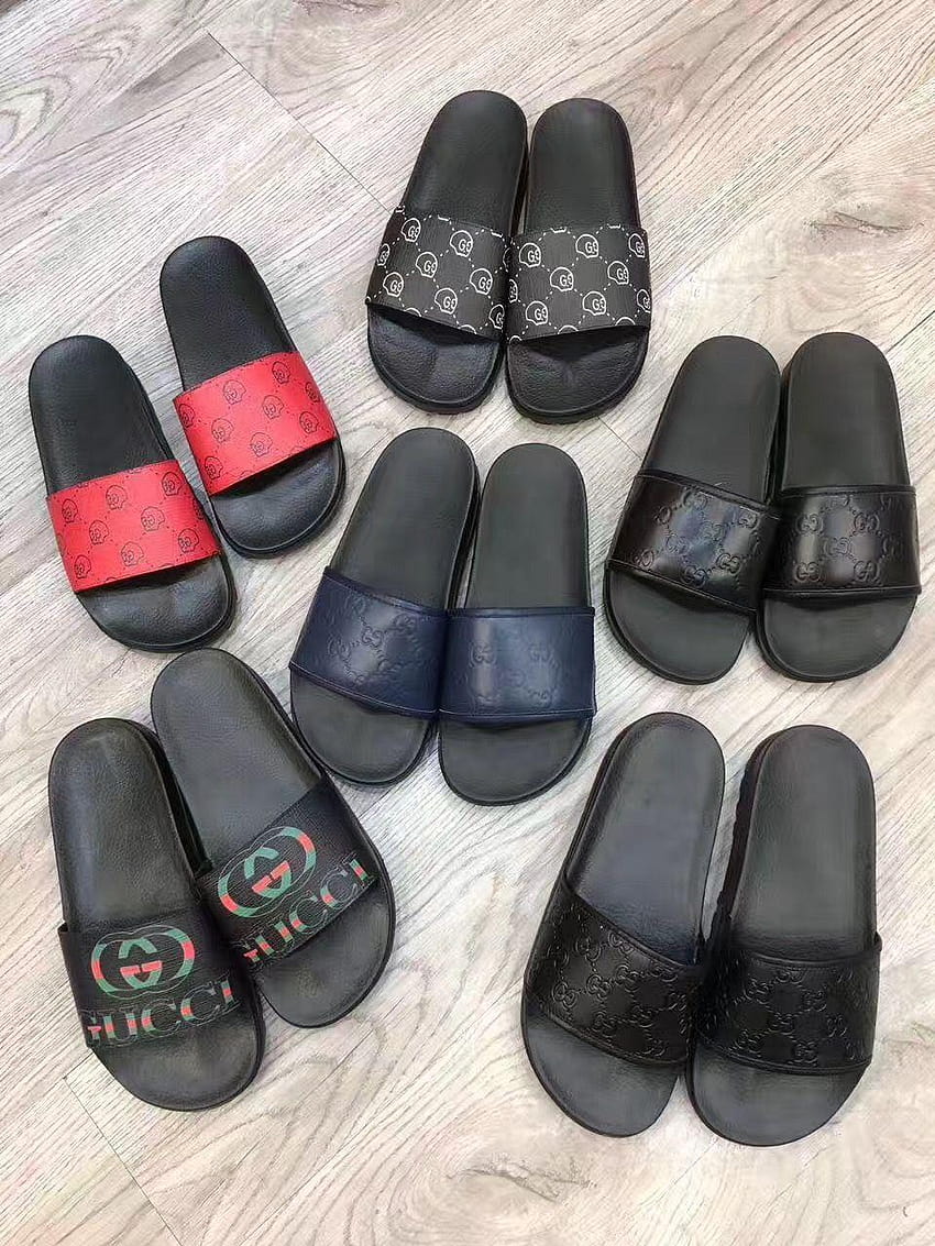Gucci man shoes casual slippers slides, gucci shoes HD phone wallpaper ...