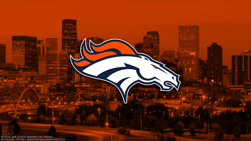 Denver Broncos 2018 NFL PC Şehir Logosu HD duvar kağıdı