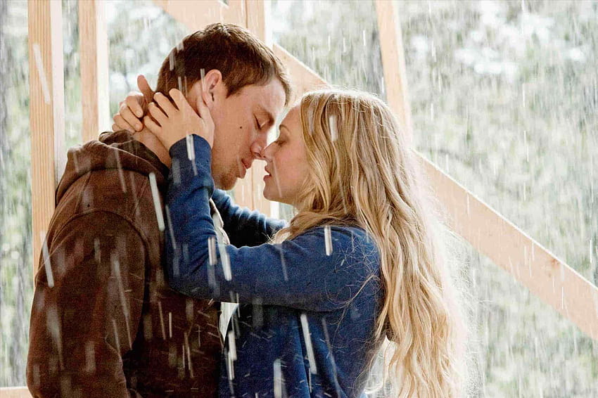 Casal beijando os beijos mais românticos na chuva, amor de casal, de amor e romance na chuva papel de parede HD
