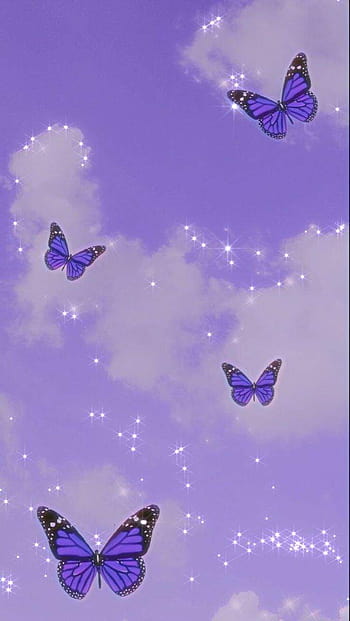 Purple Butterfly Wallpapers  Butterfly Aesthetic Wallpapers iPhone
