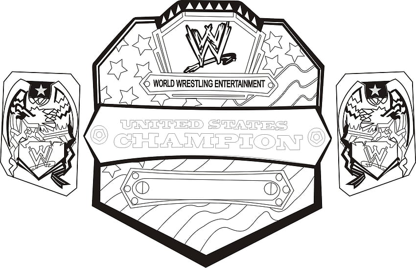 wwe coloring pages, wwe belts HD wallpaper