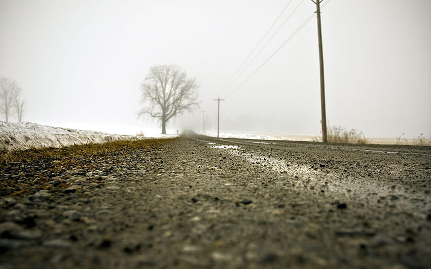 Low angled of concrete road HD wallpaper