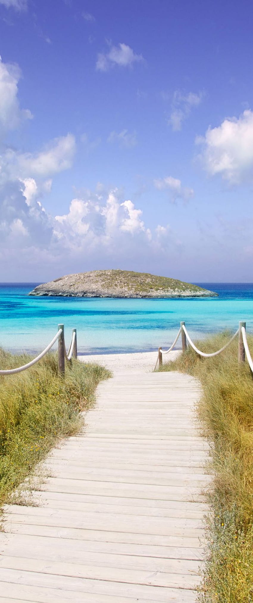 Ses Illetes beach, Formentera island, Spain HD phone wallpaper