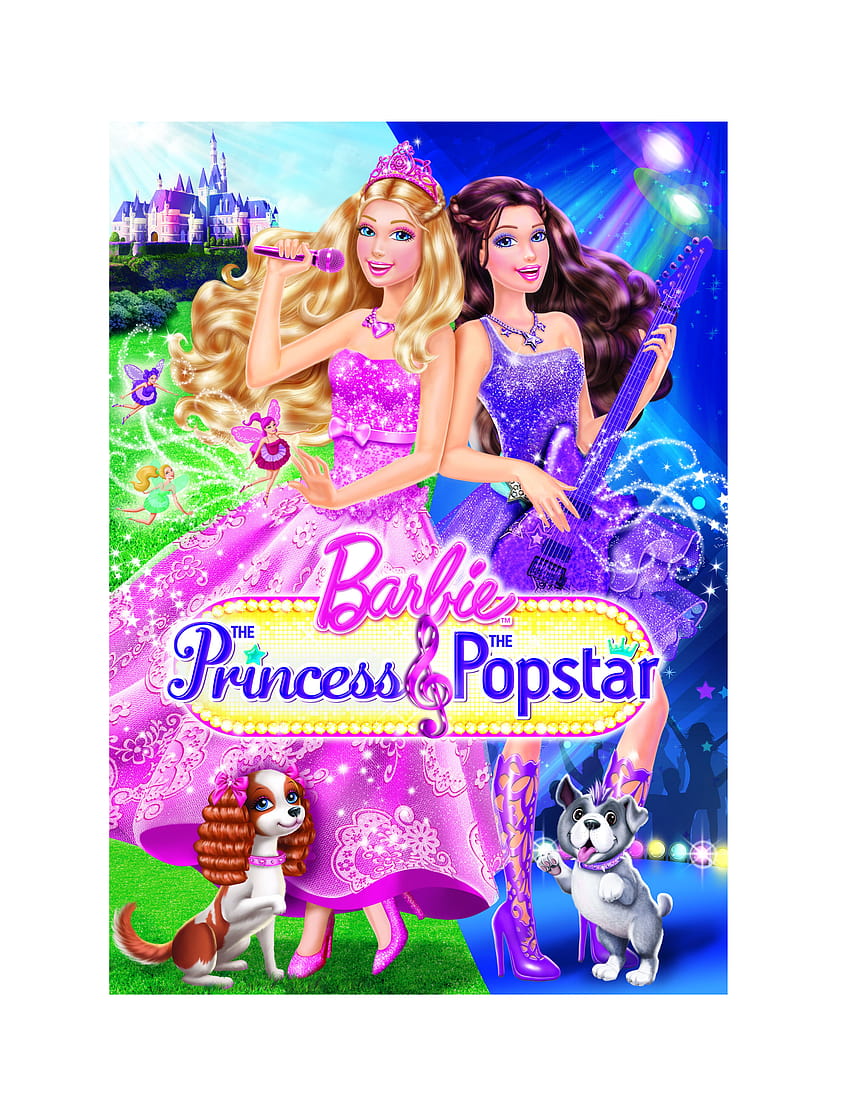 Barbie: The Princess & the Popstar 포스터 1, 바비 공주와 팝스타 HD 전화 배경 화면