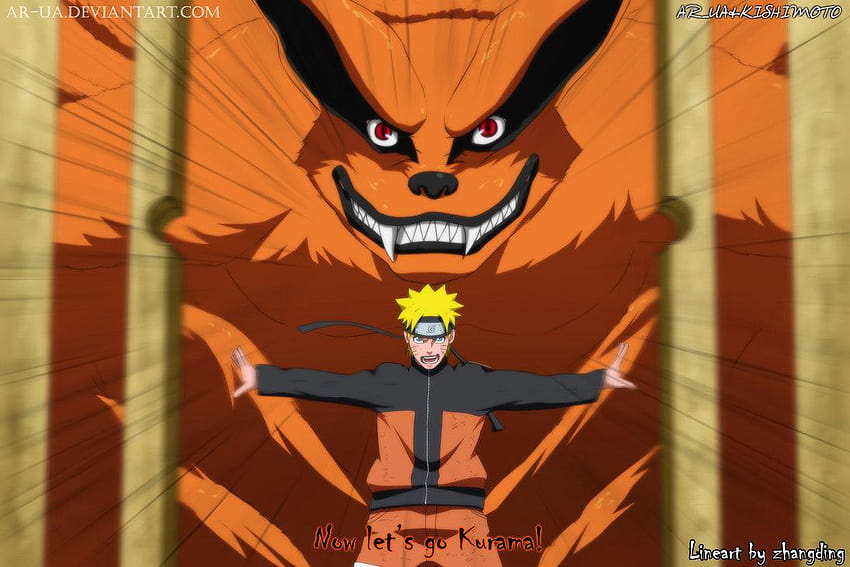 Naruto and Kurama by *AR, baby kurama android HD wallpaper