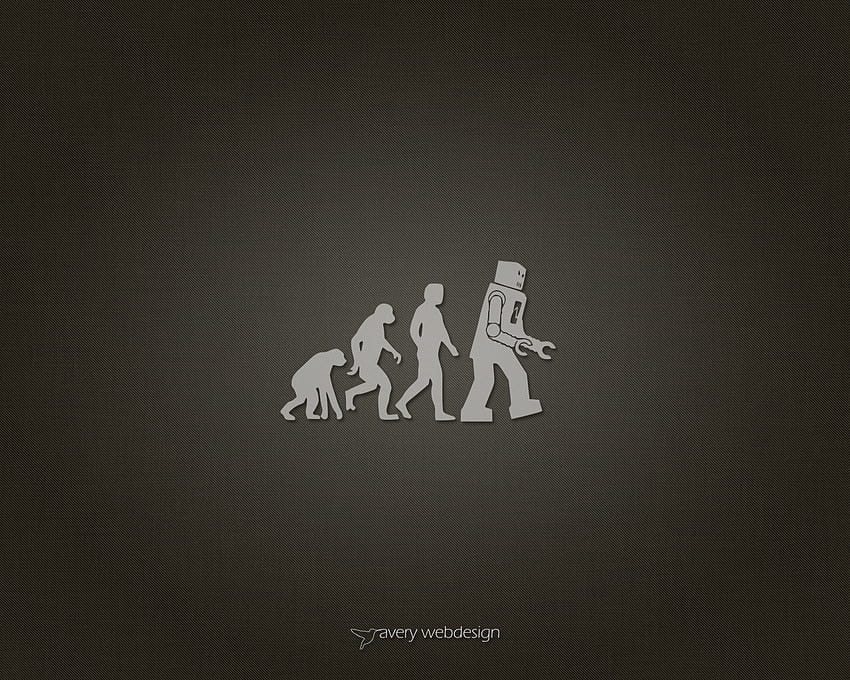 Robot Evolution Denim in Brown by averywebdesign HD wallpaper