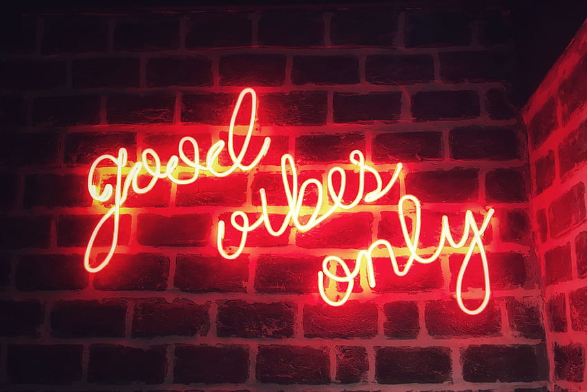 Good Vibes Only, red vibes HD wallpaper