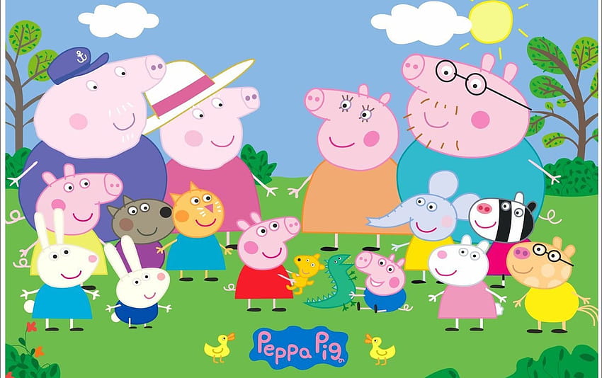 Peppa Wutz-Haus HD-Hintergrundbild