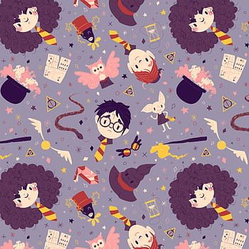 Harry Potter Cute Chibi Pattern Premium Gift Wrap Wrapping Paper Roll 