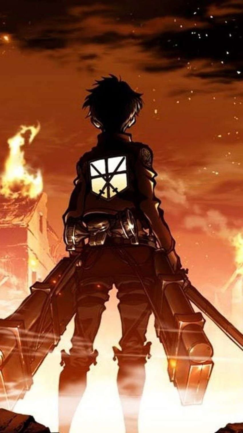 Anime Attack On Titan, eren titã colossal Papel de parede de celular HD