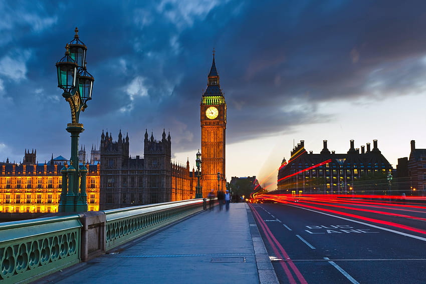 Londyn nocą Big Ben w Tapeta HD
