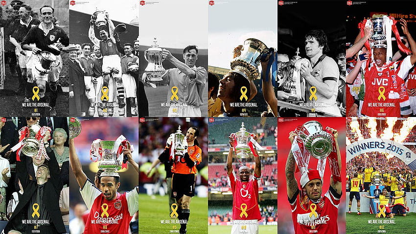 12 Amazing Arsenal FA Cup celebrating every win, arsenal 2017 HD wallpaper