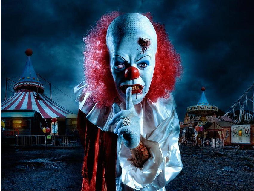 It The Clown, killer clown HD wallpaper