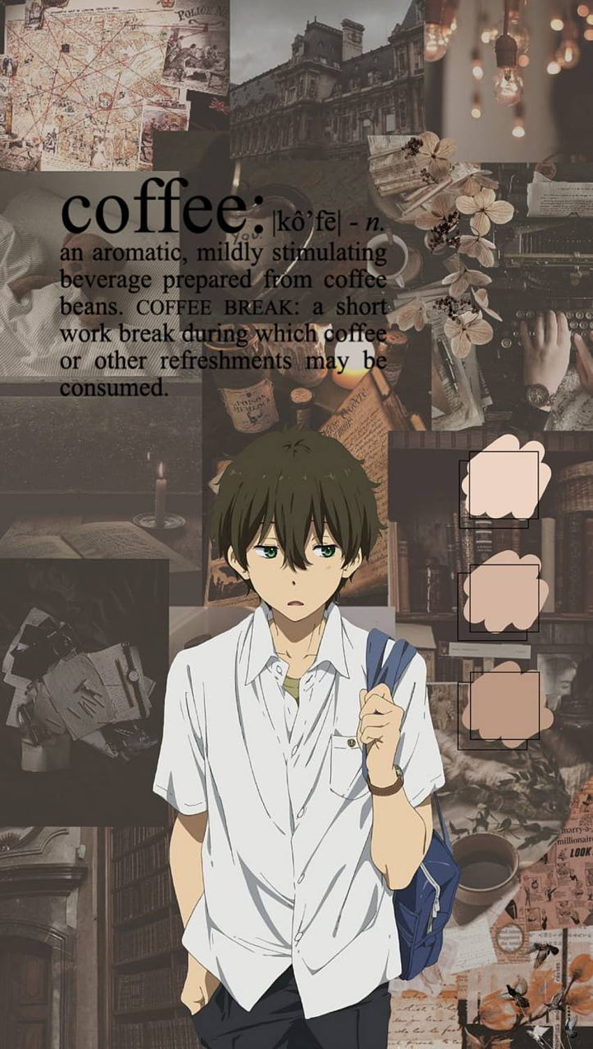 Download Cool Anime Boy PFP Hōtarō Oreki Wallpaper