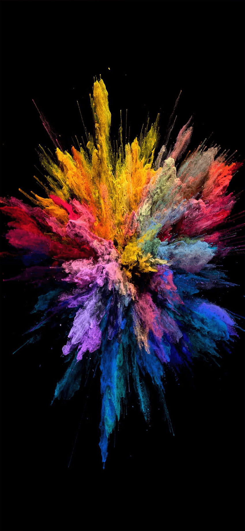 Farbexplosion, kühle Explosion HD-Handy-Hintergrundbild