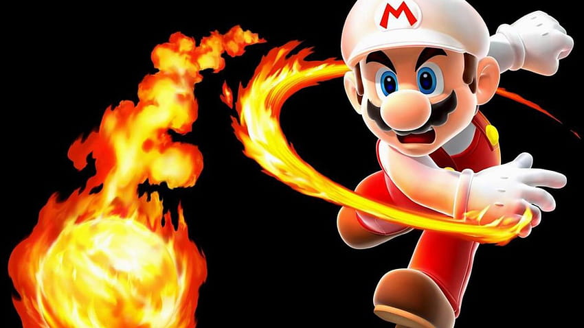 Mario Fireball, fire mario HD wallpaper