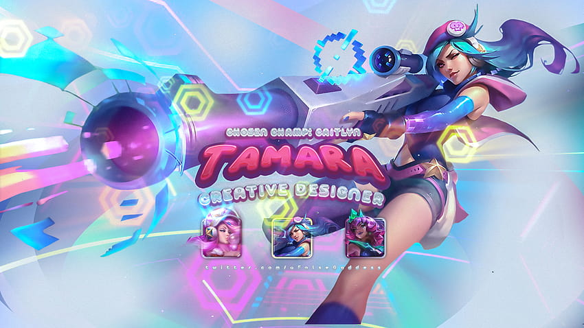 Arcade Caitlyn Header for myself! It took me 2 hours and I hated it, I hope it's fun to look at! Clean/ version also available. : r/leagueoflegends HD wallpaper