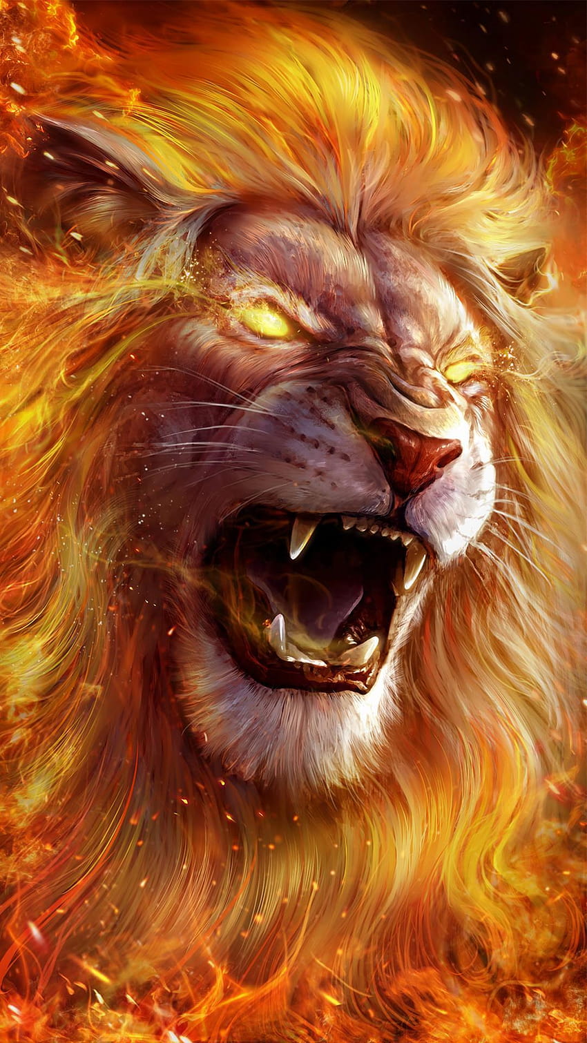 Roaring Lion Live for Android, lion graffiti HD phone wallpaper