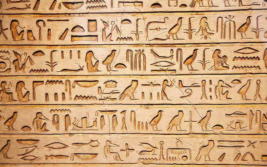 4 벽을 위한 이집트인, 고대 이집트 상형문자 HD 월페이퍼