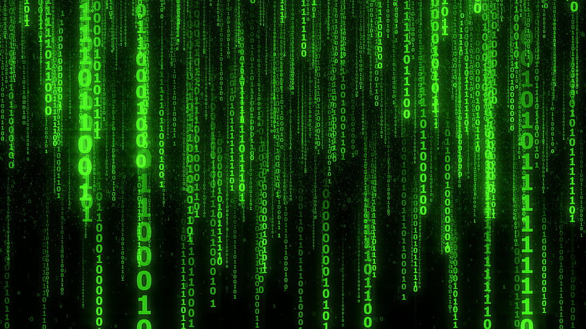 3840x2160 Binärcode, Code, Zahlen, grün, leuchtend u 16:9 Hintergründe HD-Hintergrundbild