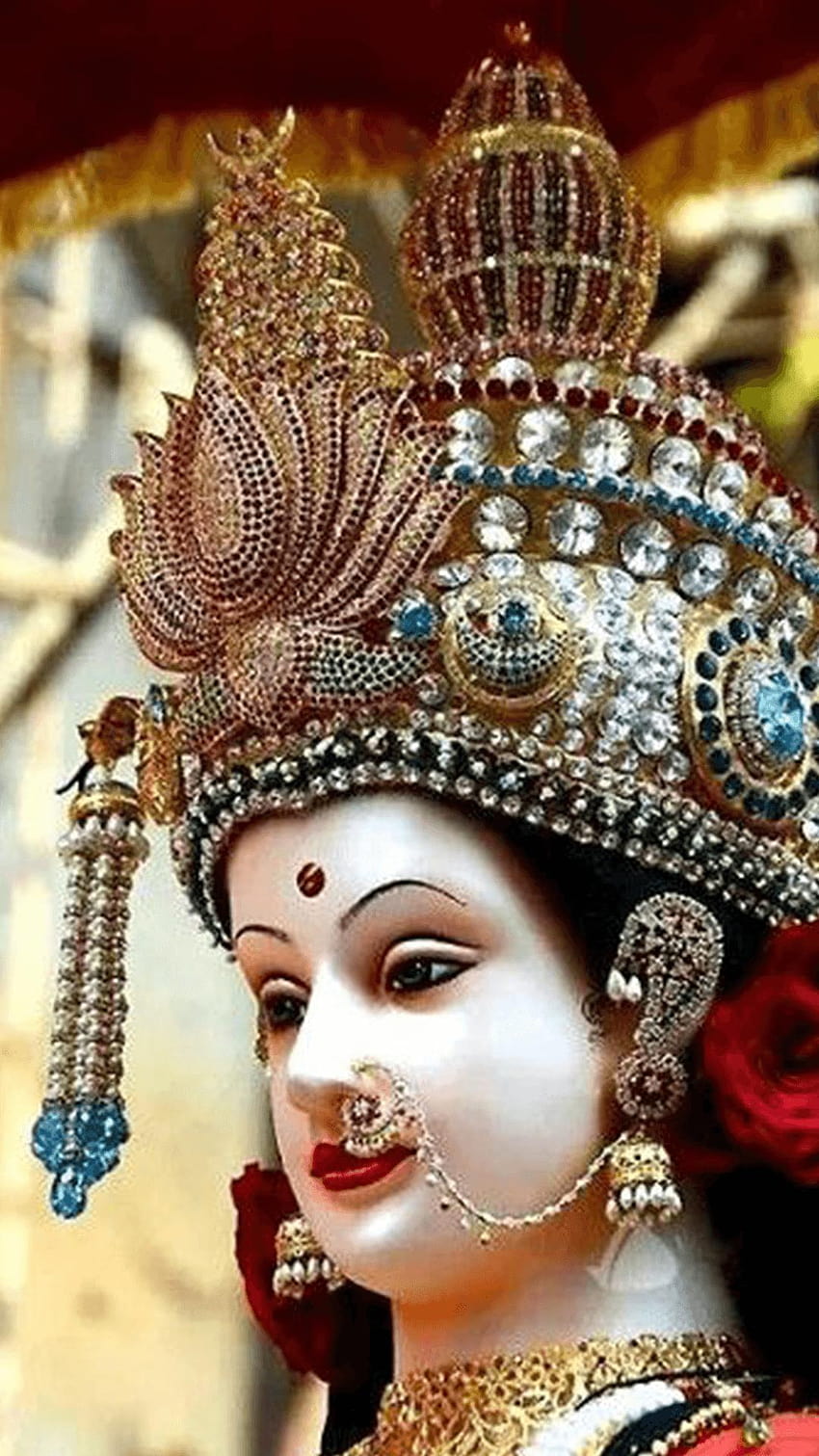 Maa Durga, Durga-Gesicht HD-Handy-Hintergrundbild
