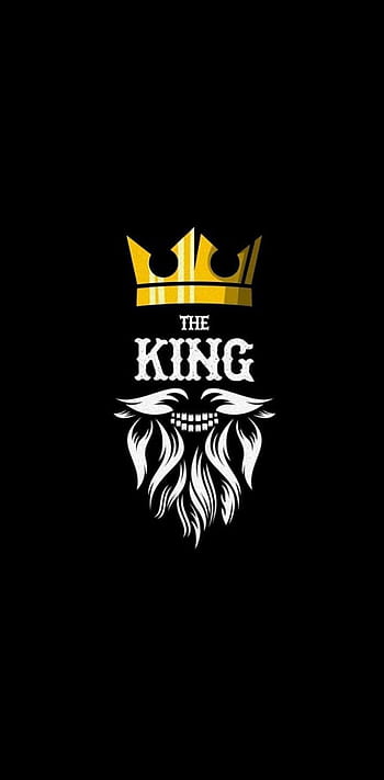 King, black, logo, white, HD phone wallpaper | Peakpx