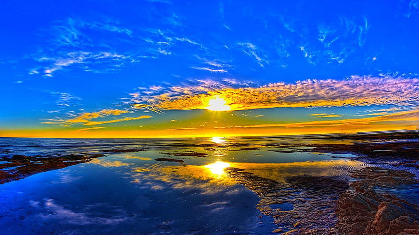 paysage de lever de soleil nature Fond d'écran HD