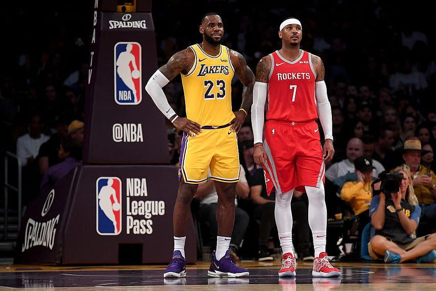 LeBron James sagt, dass Lakers Carmelo Anthony in Agency hinzufügt, ist nicht Carmelo Anthony Houston Rockets HD-Hintergrundbild